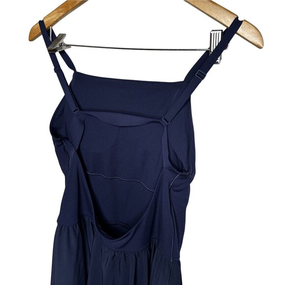 Offline by Aerie Real Me Workout Dress Large Navy Open Back Built in Shorts - Picture 3 of 8